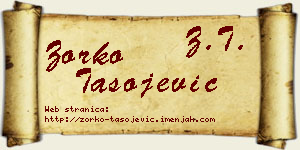 Zorko Tasojević vizit kartica